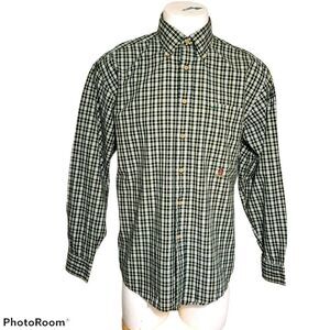 Tommy Hilfiger Plaid Button Front Size Large 0743